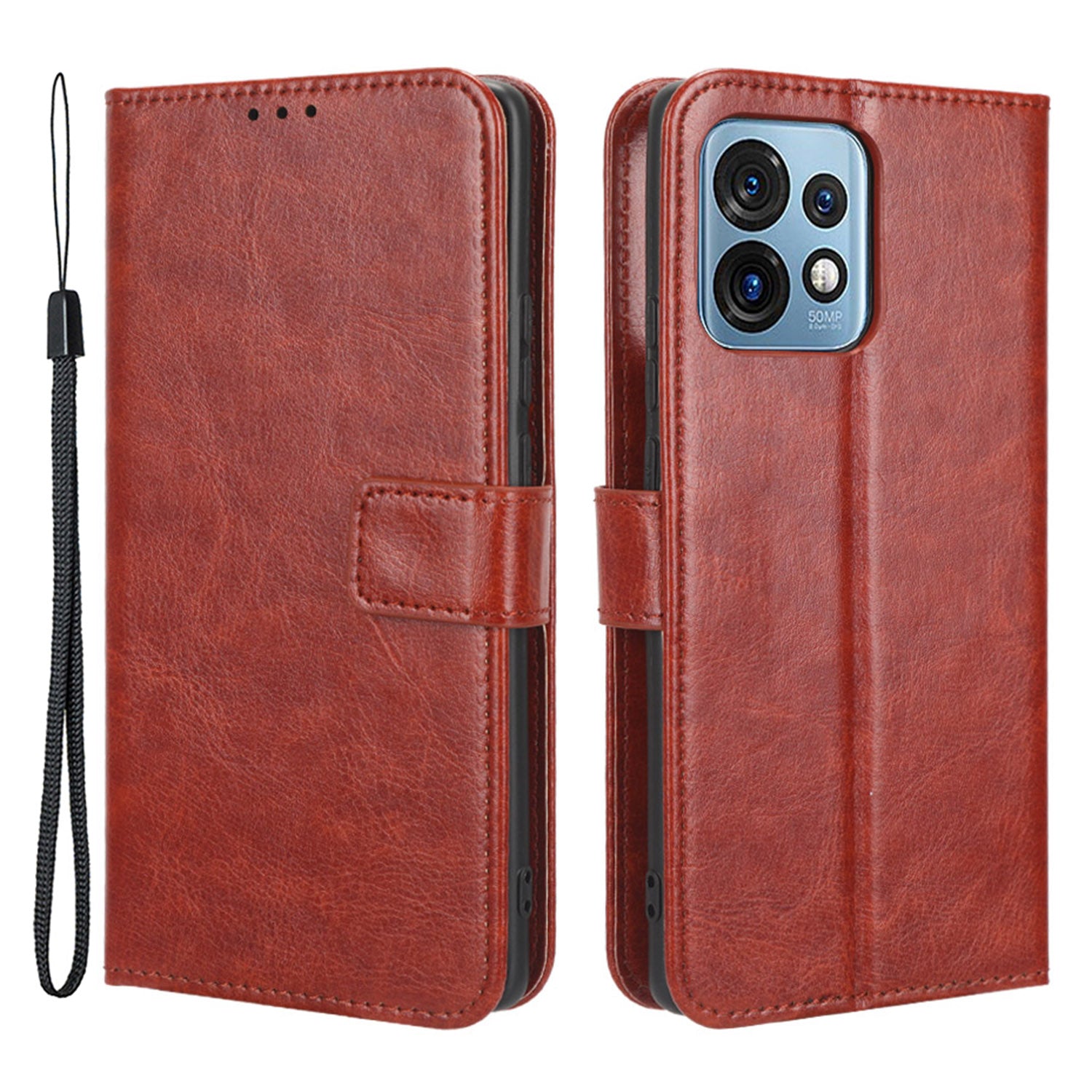 Phone Cover For Motorola Moto X40 5G Edge 40 Pro 5G Crazy Horse Texture Magnetic Flip Wallet Stand Scrach-resistant PU Leather Phone Case with Strap Phone Cover For Motorola Moto X40 5G Edge 40 Pro 5G Crazy Horse Texture Magnetic Flip Wallet Stand Scrach-resistant PU Leather Phone Case with Strap
